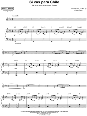 Si vas para Chile - Piano Accompaniment