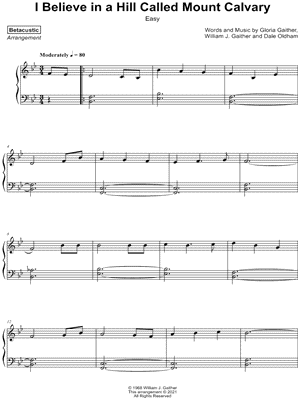 I Believe in a Hill Called Mount Calvary [easy]