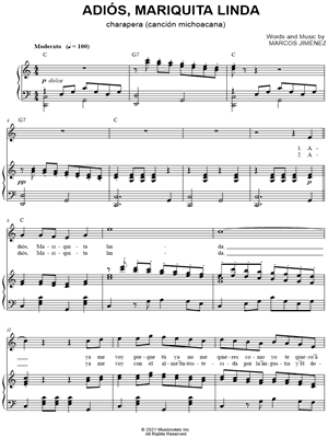 Adios, Mariquita Linda