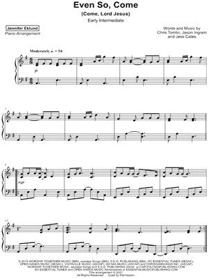 Even So Come [early intermediate]