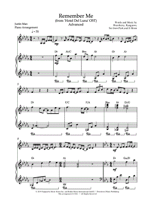 Remember Me [advanced - piano accompaniment]
