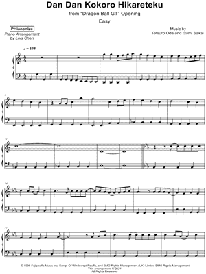 Dan Dan Kokoro Hikareteku [easy]