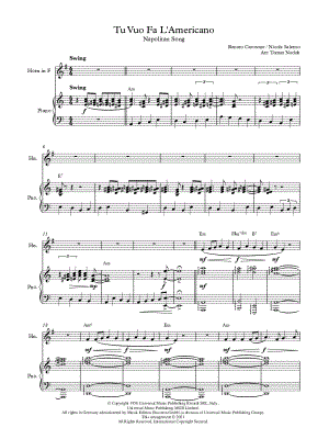 Tu Vuo' Fa' L'Americano - French Horn & Piano