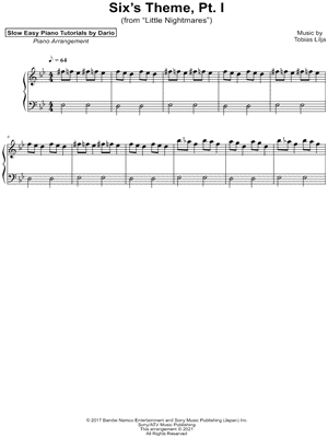 Six's Theme, Pt. I [Slow Easy Piano Tutorial]