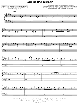 Girl in the Mirror [Slow Easy Piano Tutorial]