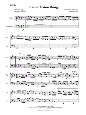 Callin' Baton Rouge - Violin & Cello