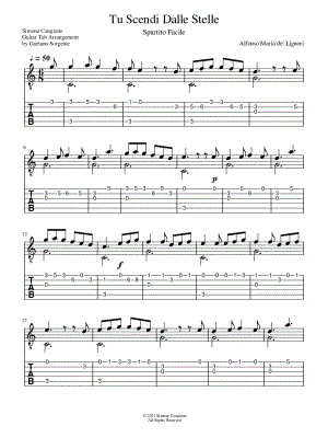 Tu scendi dalle stelle [easy]