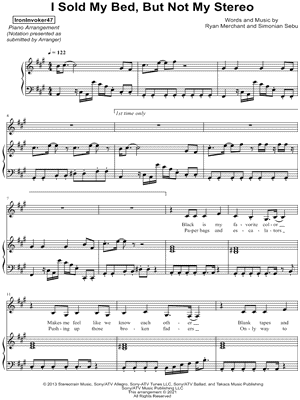 I Sold My Bed, But Not My Stereo