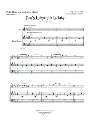 Pan's Labyrinth Lullaby - Pedal Harp & Violin
