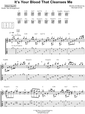 It’s Your Blood That Cleanses Me