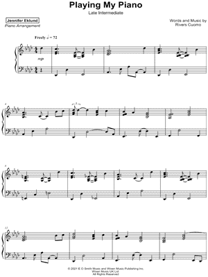 Playing My Piano [late intermediate]