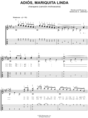 Adios, Mariquita Linda