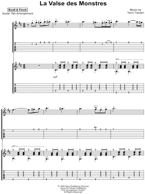 La Valse des monstres - Guitar Duet