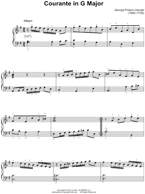 Courante in G Major