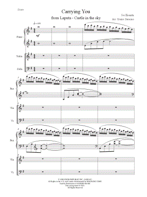 Carrying You - Violin, Cello & Piano