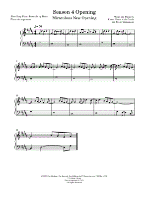 Season 4 Opening [Slow Easy Piano Tutorial]