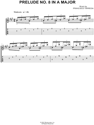 Prelude No. 8 in A Major