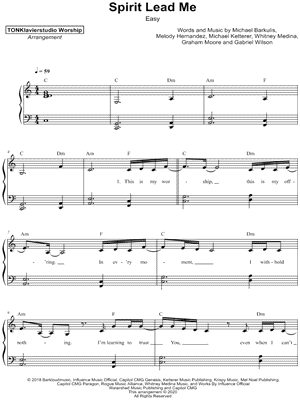 Spirit Lead Me [easy]