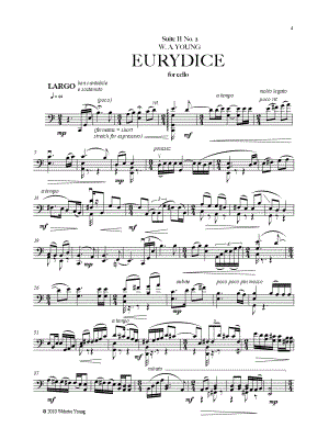 Eurydice for Unaccompanied Cello