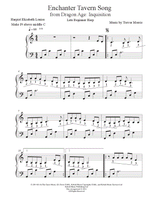 Enchanter Tavern Song [late beginner]