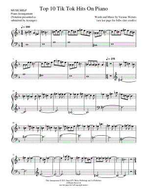 Top 10 Tik Tok Hits on Piano