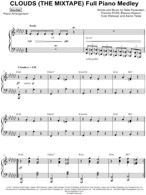 CLOUDS (THE MIXTAPE) Full Piano Medley