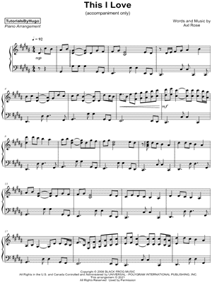 This I Love [accompaniment only]
