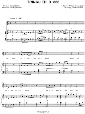 Trinklied, D. 888