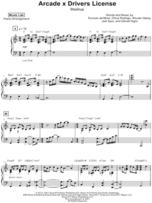 Arcade x drivers license Mashup