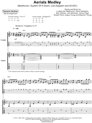 Aerials Medley - Ukulele & Guitar