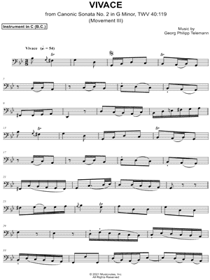 Canonic Sonata No. 2, TWV 40: 119: III. Vivace