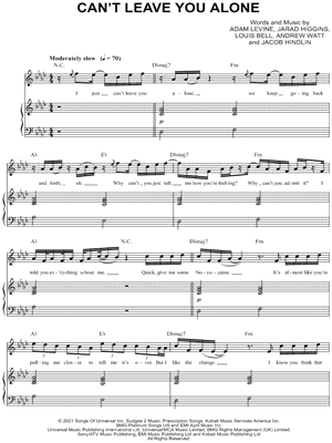 Can't Leave You Alone