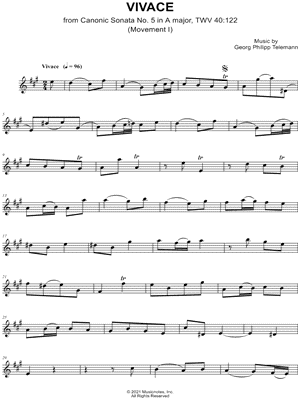 Canonic Sonata no. 5, TWV 40: 122: I. Vivace