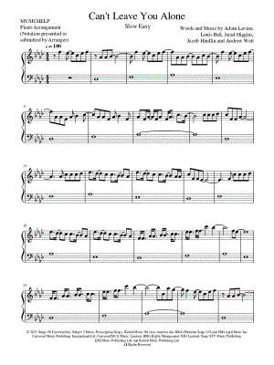 Can't Leave You Alone [slow easy]