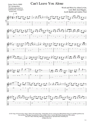 Can't Leave You Alone