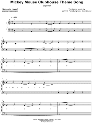 Mickey Mouse Clubhouse Theme [beginner]