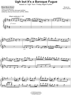 Ugh but It's a Baroque Fugue