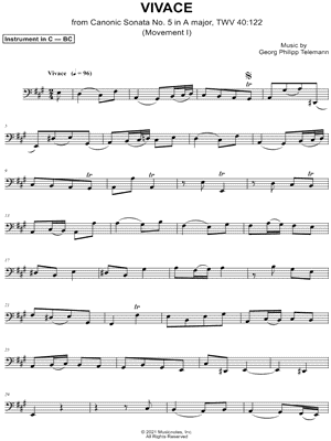 Canonic Sonata No. 5, TWV 40: 122: I. Vivace