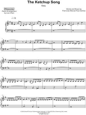 The Ketchup Song [easy]