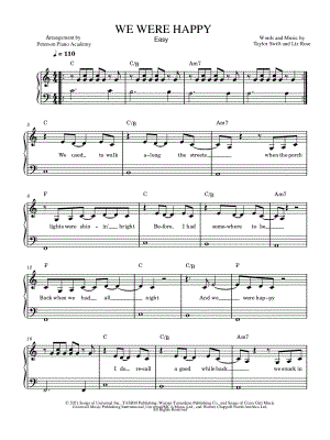 We Were Happy [easy]