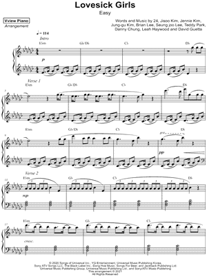 Lovesick Girls [easy]