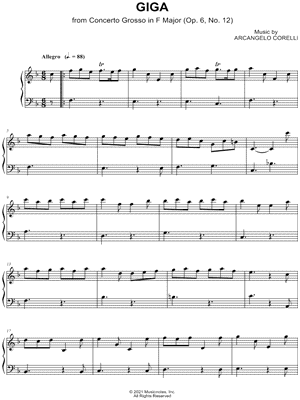 Concerto Grosso in F Major, Op. 6, No. 12: V. Giga