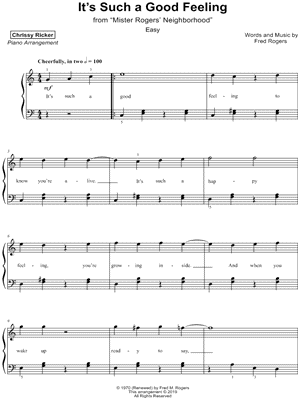 It's Such a Good Feeling [easy]