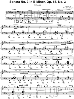 Piano Sonata in B Minor, Op. 58, No. 3 - III. Largo