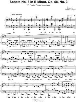 Piano Sonata in B Minor, Op. 58, No. 3 - IV. Finale
