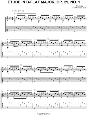 Etude in Bb Major, Op. 29, No. 1