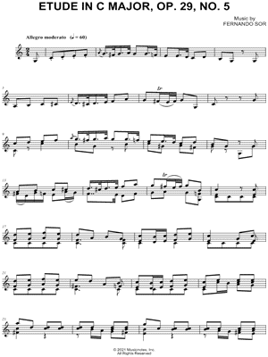 Etude in C Major, Op. 29, No. 5