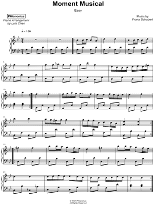 Moment Musical No. 3 [easy]