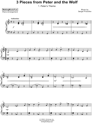 3 Pieces from Peter and the Wolf