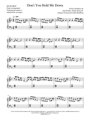 Don't You Hold Me Down